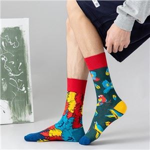 Cov poj niam zoo-Comboed Crew Socks